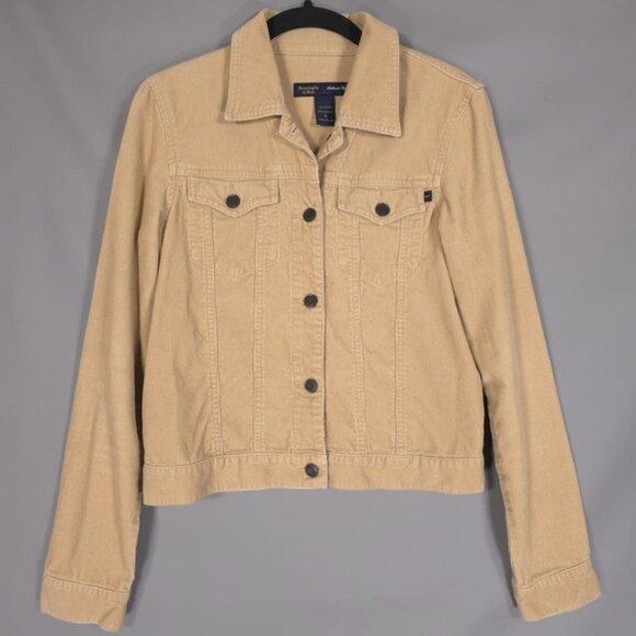 Abercrombie & Fitch Jackets & Blazers - Abercrombie & Fitch‎ Women’s Authentic Quality Corduroy Jacket Button Y2K SMALL